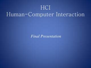 Ppt Human Computer Interaction Introduction To Hci Powerpoint