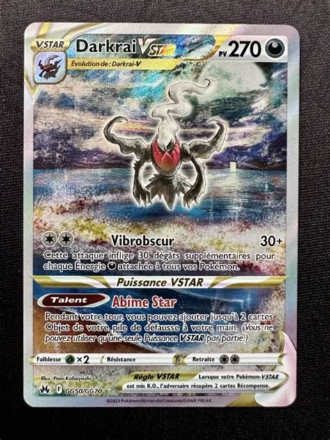 CARTE POKÉMON DARKRAI Vstar GG50 GG70 EUR 42 00 PicClick FR