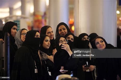 Saudis Women Take A Selfie Picture At A Mall On December 10 2015 In