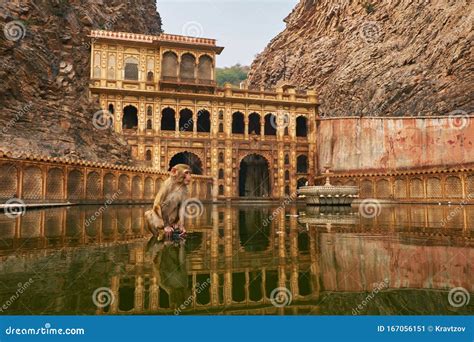 Galta Ji or Monkey Temple in Jaipur. Ancient Hindu Temple in Jauipir ...