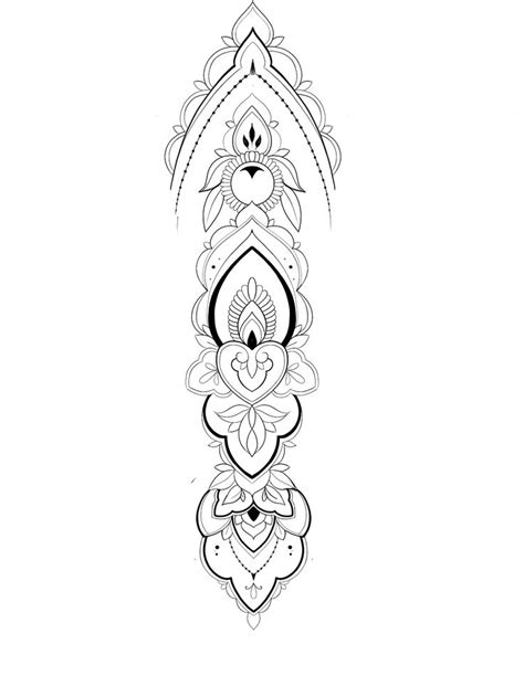 A Black And White Drawing Of An Ornate Design