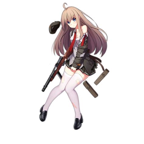 Safebooru 1girl Ahoge Allenes Bangs Beretta Model 38 Girls Frontline Black Skirt Blue Eyes