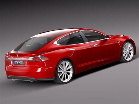 Tesla Model S 2013 Modelo 3d 129 3ds C4d Fbx Lwo Max Obj Free3d