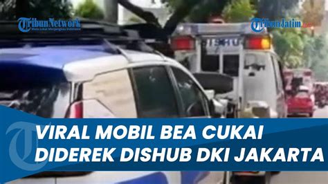 Viral Video Detik Detik Mobil Bea Cukai Diderek Dishub DKI Jakarta