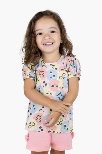 Pijama De Algod O E Modal Emojis Infantil Dedeka