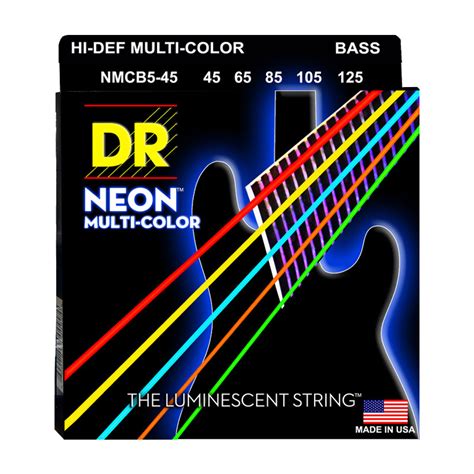 สายเบส Dr Neon Hi Def Multi Color K3 Coated Bass String 45 125 Music Arms ศูนย์รวมเครื่องดนตรี