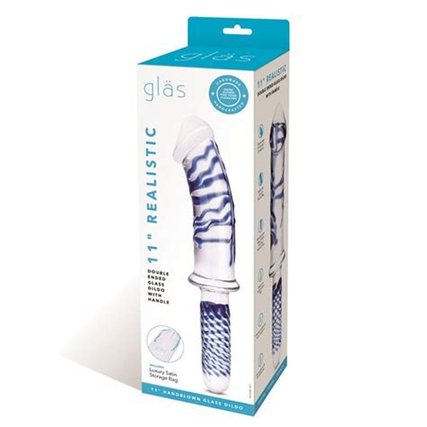 Glas Realistic Double Ended Glass Dildo Dildos Adam Eve