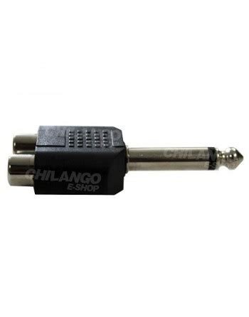 Adaptador Y Doble Jack Rca A Plug Mm Monoaural