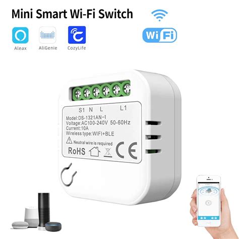 Mini Interruptor Inteligente Wifi Cozylife Controle De Vias