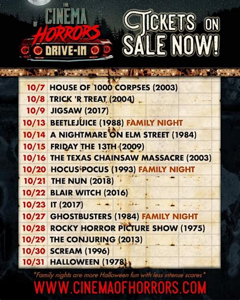 Cinema of Horrors Drive-In at the Clark County Fairgrounds – Events