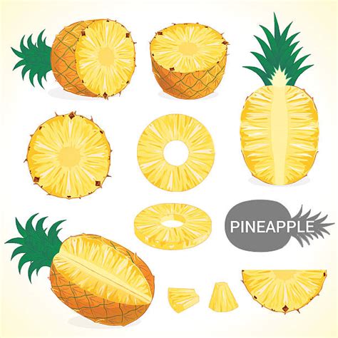 Royalty Free Pineapple Slice Clip Art Vector Images And Illustrations