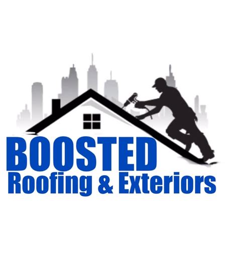 Boosted Roofing And Exteriors Logo Design