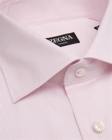 ZEGNA Men S Trofeo Cotton Stripe Dress Shirt Neiman Marcus