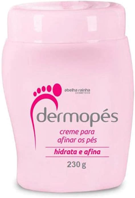 Creme Para Afinar Os Pés Hidrata e Afina Dermopés Abelha Rainha 230g