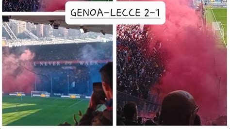 La Tifoseria Pi Calda D Italia Genoa Lecce Youtube