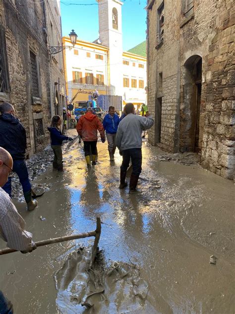 La Comunità di Gubbio in azione di aiuto per l alluvione a Cantiano