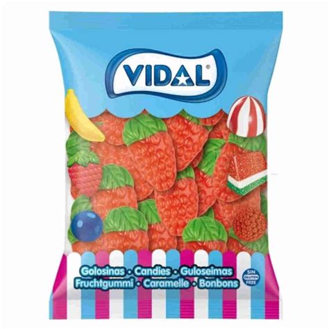 Gominolas Fresas Silvestres Gigantes Vidal Golosinas Bolsa Kilo