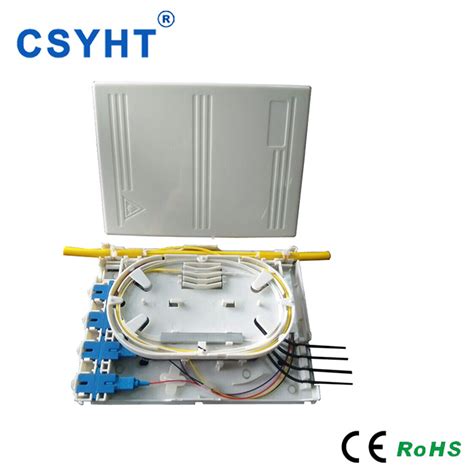 Ftth Indoor Wall Mounted Cores Fiber Optic Termination Box With Plc