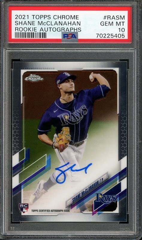 Shane Mcclanahan Topps Chrome Ra Sm Rookie Auto Price Guide