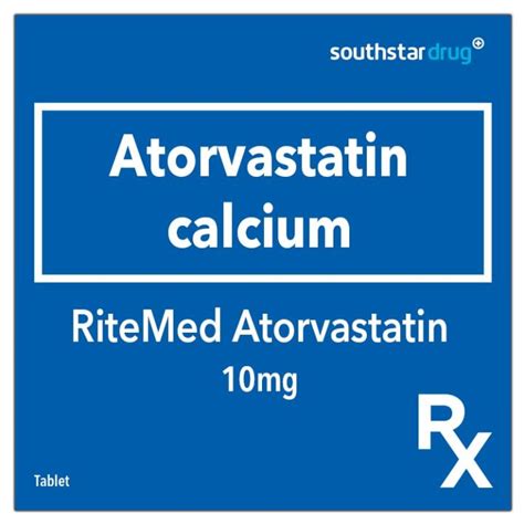 Rx Ritemed Atorvastatin 10mg Tablet Lazada Ph