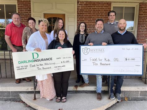 Sentinel Risk Insurance Group And Darling Insurance Donate 20000 To