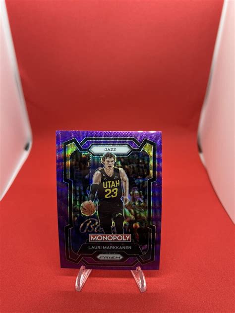 Panini Prizm Monopoly Lauri Markkanen Purple Wave Prizm Jazz