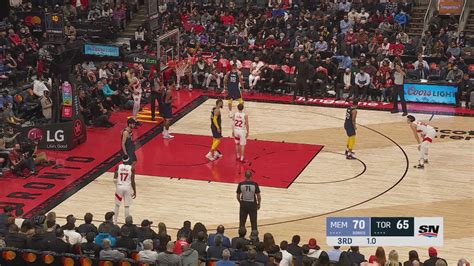 Last Second Field Goal Grizzlies Raptors NBA Official