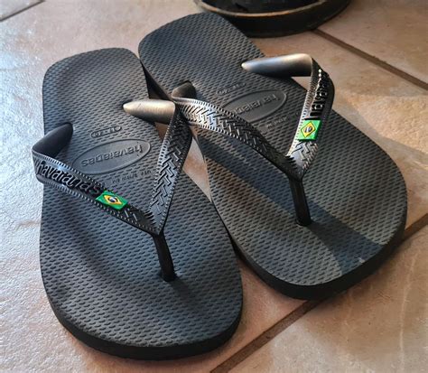 Chinelo Havaianas Brasil Preto Sandália Masculina Havaianas Usado