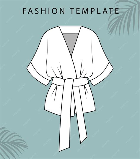 Premium Vector Kimono Fashion Flat Sketches Template Kimono Sketches