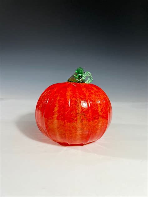 Orange Glass Pumpkin John Gibbons Glass