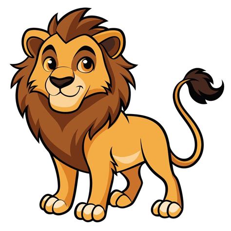Cartoony Lion Artwork On White Background 49938911 Vector Art At Vecteezy