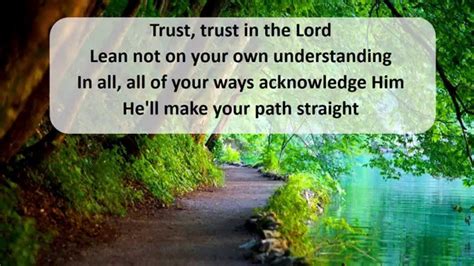 Trust In The Lord Lyrics Hillsong Youtube