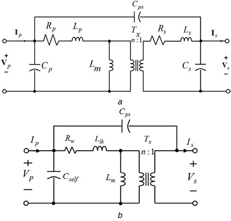 Transformer equivalent circuit (a) Classic transformer equivalent ...