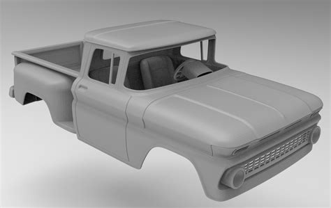 Stl File Chevrolet C10 Stl Model 313 Mm Wheelbase 🚙・design To Download And 3d Print・cults