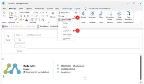 How To Add A Signature In Outlook And Outlook