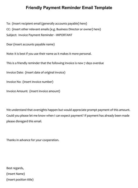 Payment Reminder Letter Format 16 Samples And Examples