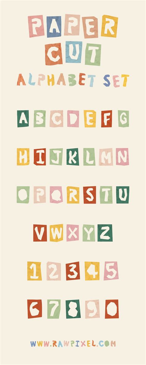 Aesthetic Letters Alphabet