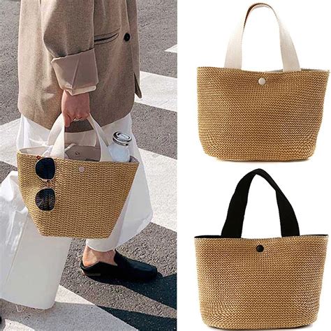 Sac Messager En Rotin Tiss Boh Me Pour Femme Sac Main Fait Main Sacs