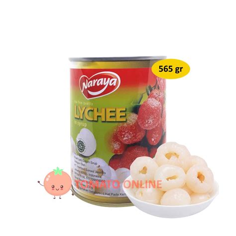 Jual Naraya Buah Lychee Lyche Leci Kaleng Syrup Grosir Gram