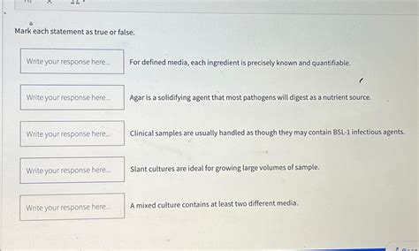 Solved Mark Each Statement As True Or False For Defined Chegg