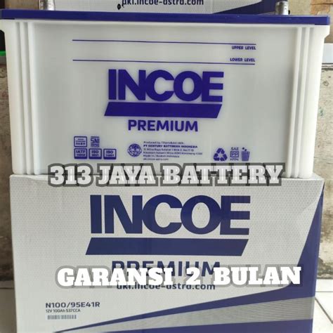 Jual AKI BASAH INCOE PREMIUM N100 95E41R 100amper DYNA TAFT ROCKY