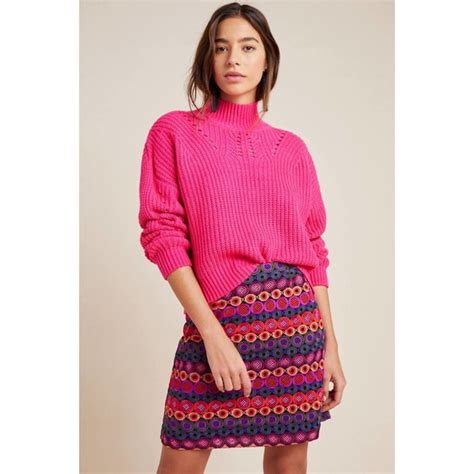 Anthropologie Skirts Hutch Anthropologie Ellen Colorful Embroidered