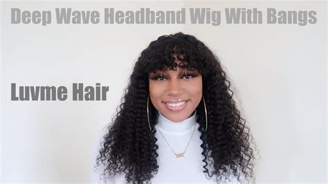 Luvme Hair Deep Wave Headband Wig With Bangs Review Install Youtube