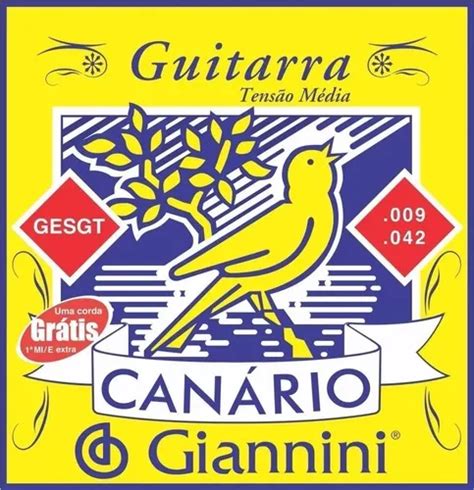 Encordoamento Giannini Canario Para Guitarra Mercadolivre