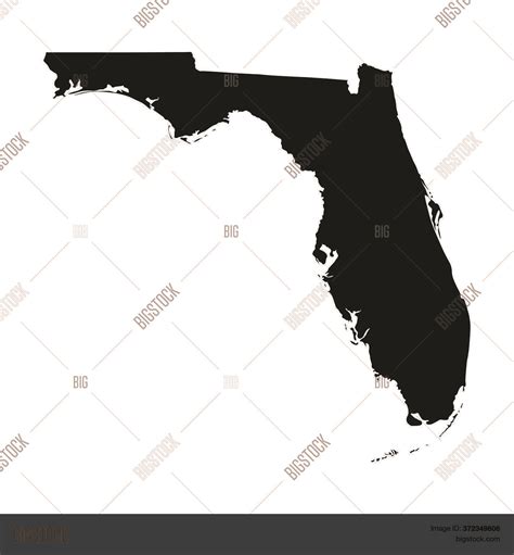 Florida Fl State Maps Vector Photo Free Trial Bigstock