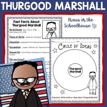 Thurgood Marshall Activities By Kraus In The Schoolhouse TPT