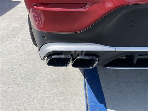 Mercedes GLC AMG 63 63S 19 23 Black Polished Exhaust Tips