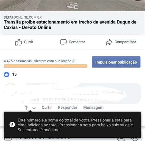 Facebook Libera Fun O De Voto Positivo Ou Negativo Em Coment Rios