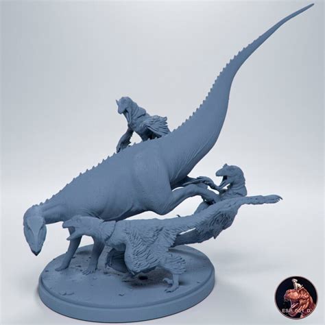 Tenontosaurus And Deinonychus Miniatures Resin Replicas To Paint