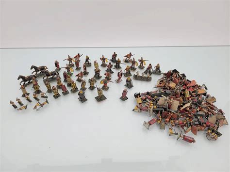 Vintage Hand Painted Lead Soldiers - Estate Found Auction